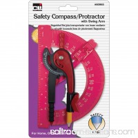 CLI Swing Arm Safety Compass/Protractor, Assorted   564013322